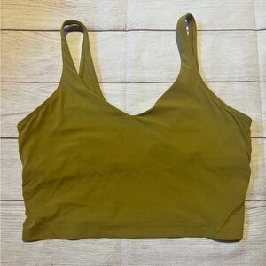 lululemon athletica Olive Green Tank Top